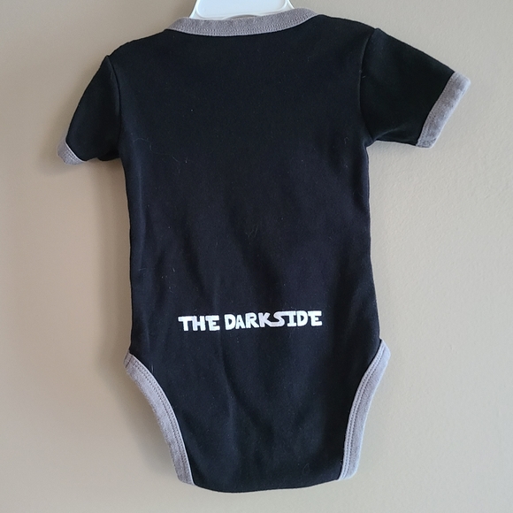 Black "May the forest be with you" short sleeved onesie/bodysuit - Picture 3 of 3